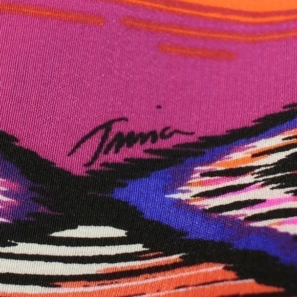 Trina Turk Theodore Dress 100%Silk Size XS Small Elegant Glam Coastal Bohemian - Picture 8 of 12